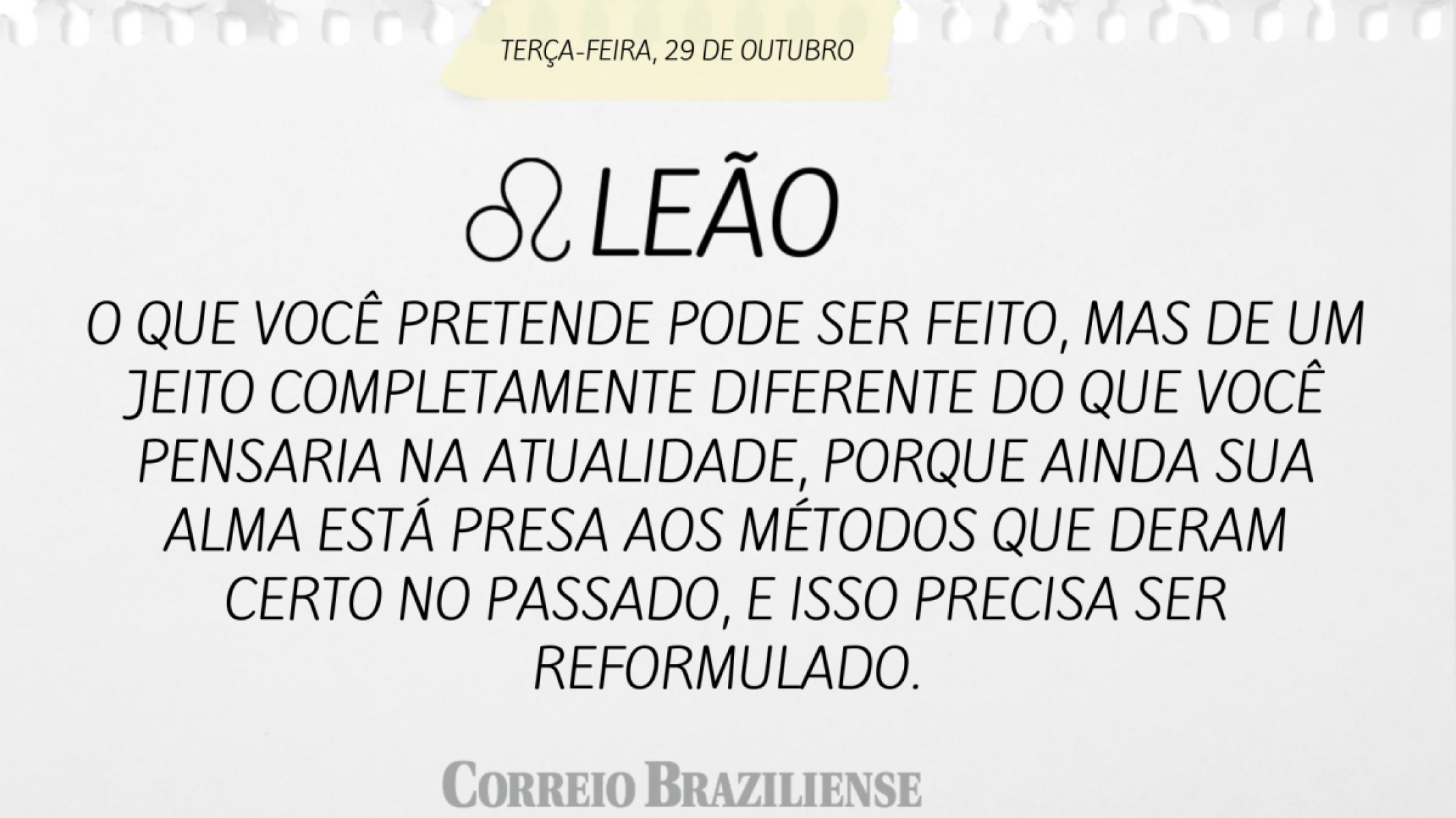 LEÃO | 29 DE OUTUBRO