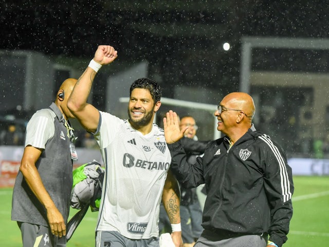  Hulk comemora vitória do Atlético Mineiro em 18 de outubro de 2024