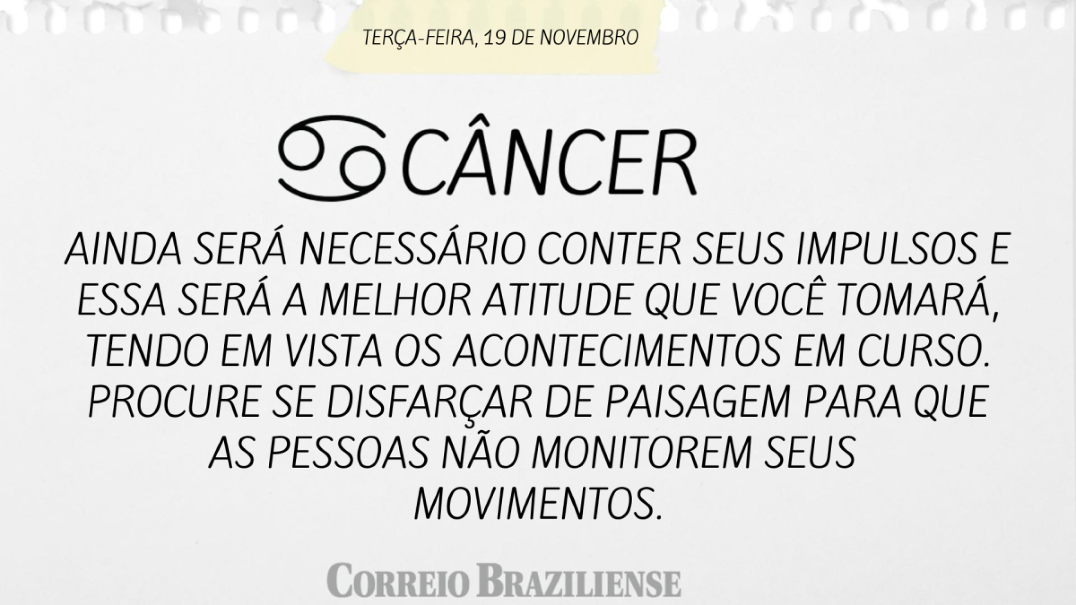 CÂNCER (nascimento entre 21/6 a 21/7) 