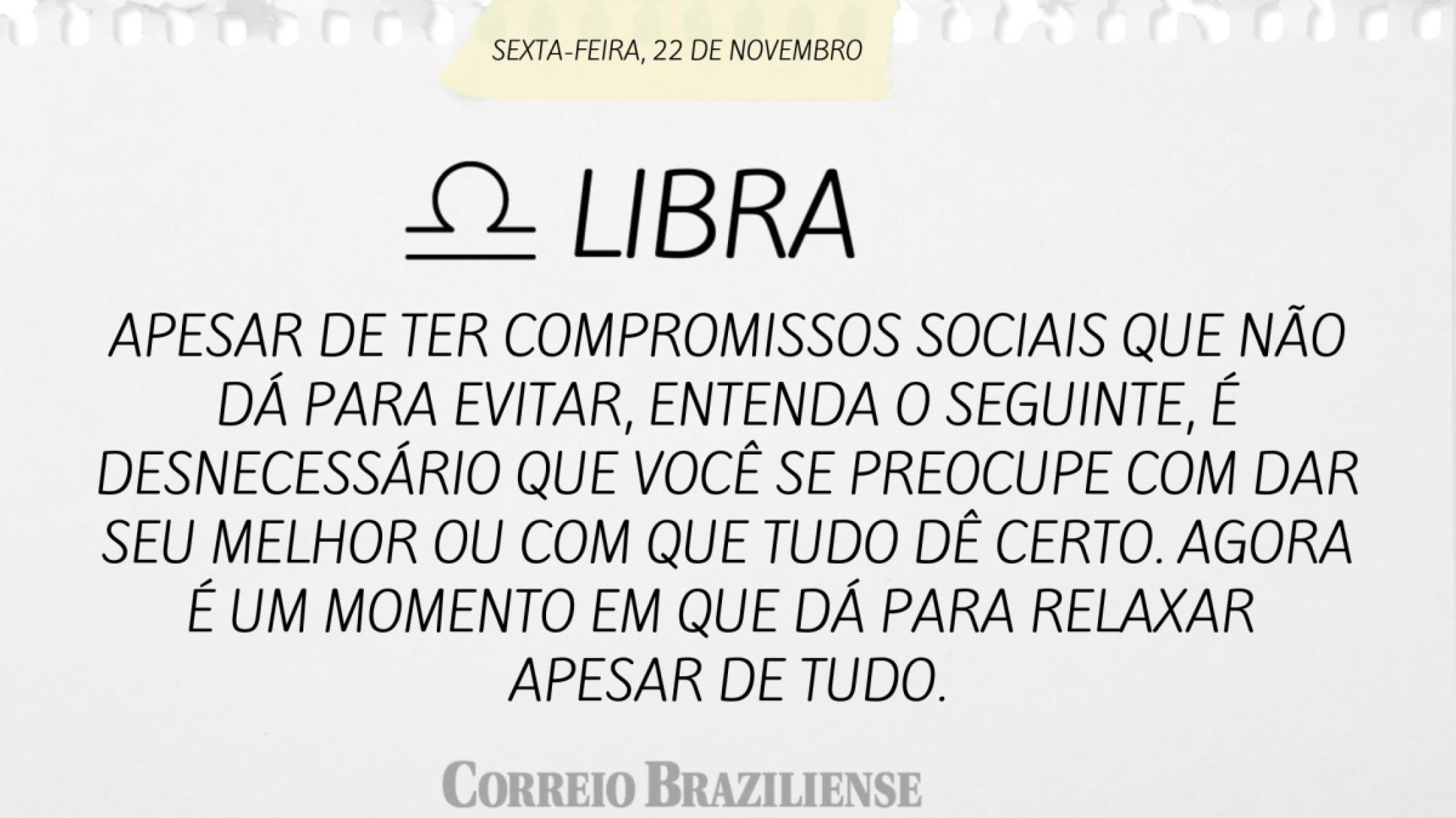 LIBRA (nascimento entre 23/9 a 22/10) 