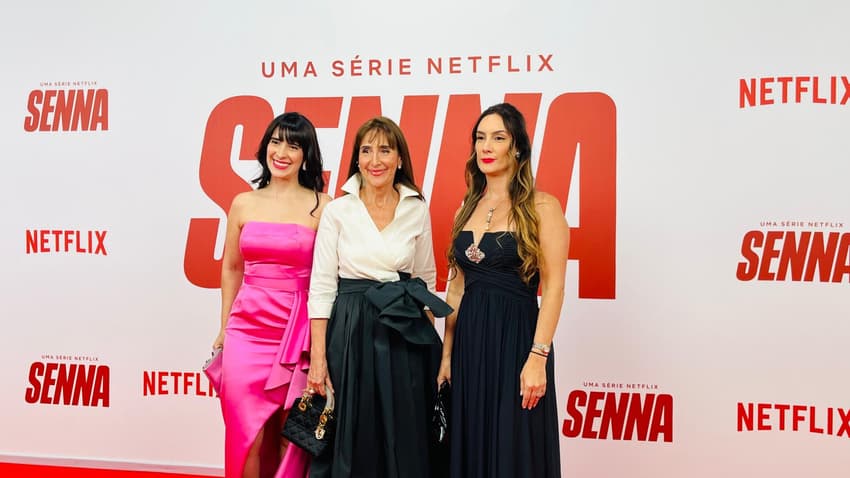 Família Senna presente na première da série Senna