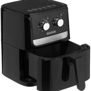 Black Decker Fritadeira Elétrica Air Fryer, Eletrodoméstico para Assar e Fritar Sem Óleo, Fácil de Limpar, Modelo AFM4, 110V