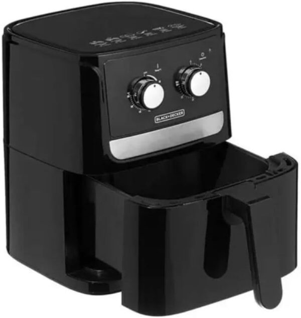 Black Decker Fritadeira Elétrica Air Fryer, Eletrodoméstico para Assar e Fritar Sem Óleo, Fácil de Limpar, Modelo AFM4, 110V