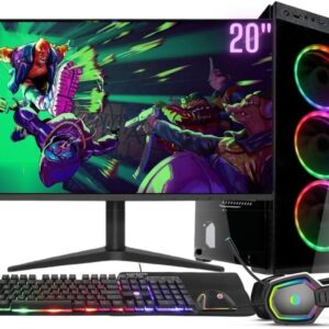 Computador Gamer Completo RGB Intel Core i5 8GB SSD 480GB Kit Gamer com Headset Monitor 20" Windows 10 3green Premium