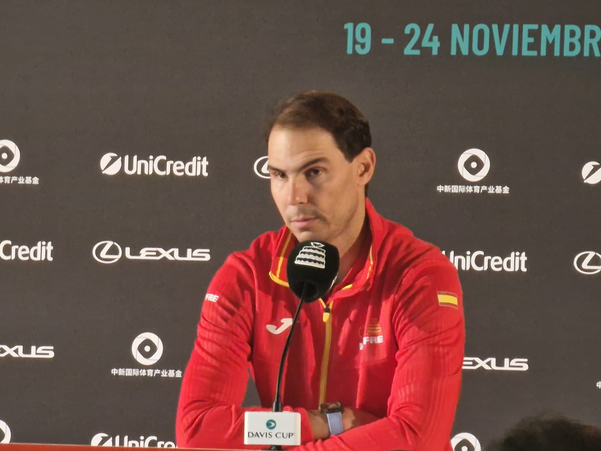 Nadal, em conferência de imprensa