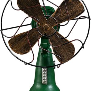 Luxshiny Decoração Vintage Para Casa Decoração De Vintage Decoração De Resina Ventilador De Mesa Antigo Decoração De Mesa De Jantar Fã De Antigo Eletrodomésticos Ferro