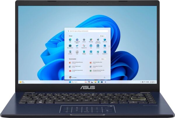 NewASUS Laptop Business and Student School Display FHD de 14 polegadas _Intel_Celeron N4500 4GB RAM 64GB eMMC_Intel_Iris Xe Graphics Webcam Leitor de cartão de mídia Wi-Fi HDMI USB-C Win 11 Home in S