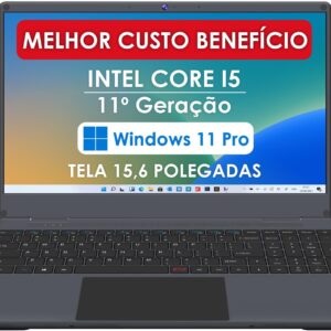 Notebook Intel Core i5-1135G7 16GB 512GB SSD Windows 11 Pro 15.6" Full HD Prata Strong Tech