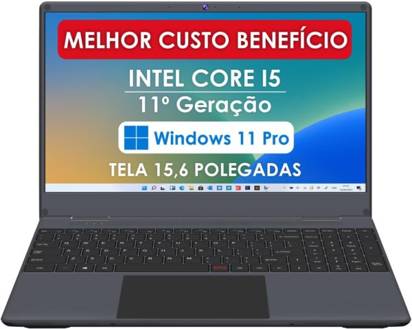 Notebook Intel Core i5-1135G7 16GB 512GB SSD Windows 11 Pro 15.6" Full HD Prata Strong Tech