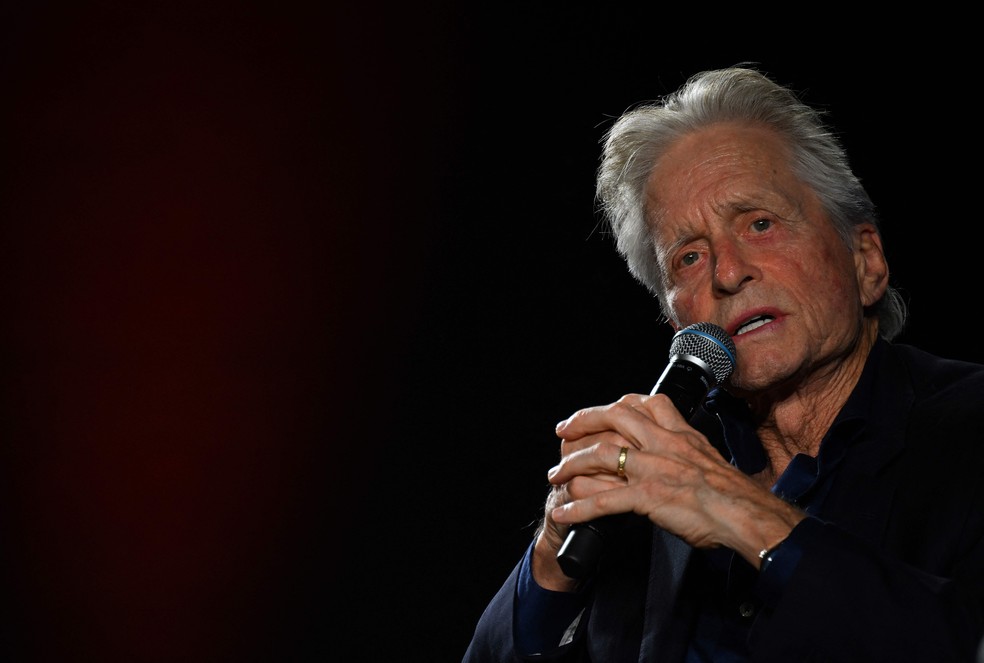 O ator Michael Douglas no Festival de Cannes — Foto: AFP