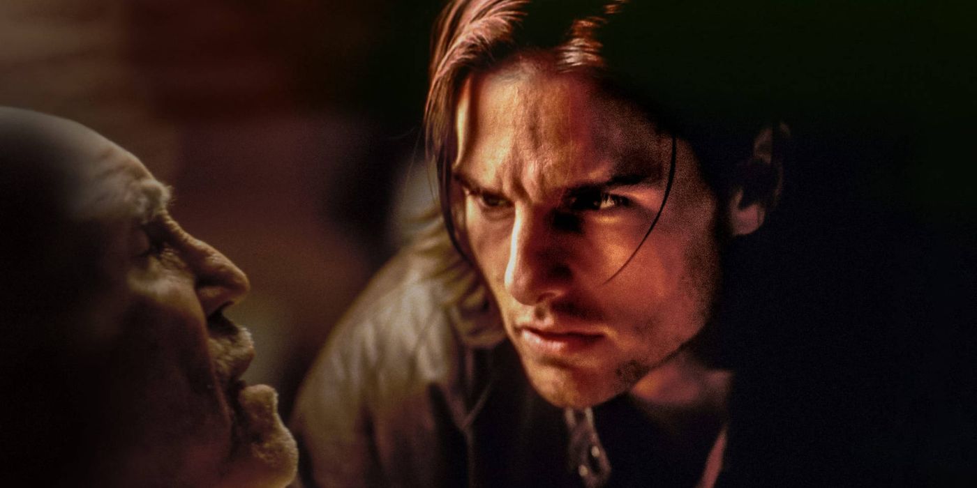 O thriller que quebrou o recorde mundial do Guinness de Tom Cruise é um de seus filmes mais controversos e subestimados 1 Tom Cruise como Frank TJ Mackey consolando o moribundo Earl Partridge interpretado por Jason Robards em Magnólia de 1999