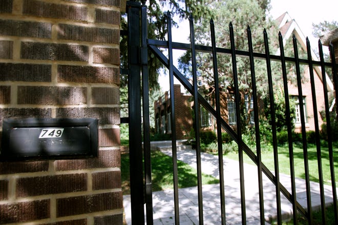 Vista da antiga casa de JonBenét Ramsey em Boulder, Colorado, em 22 de agosto de 2006.