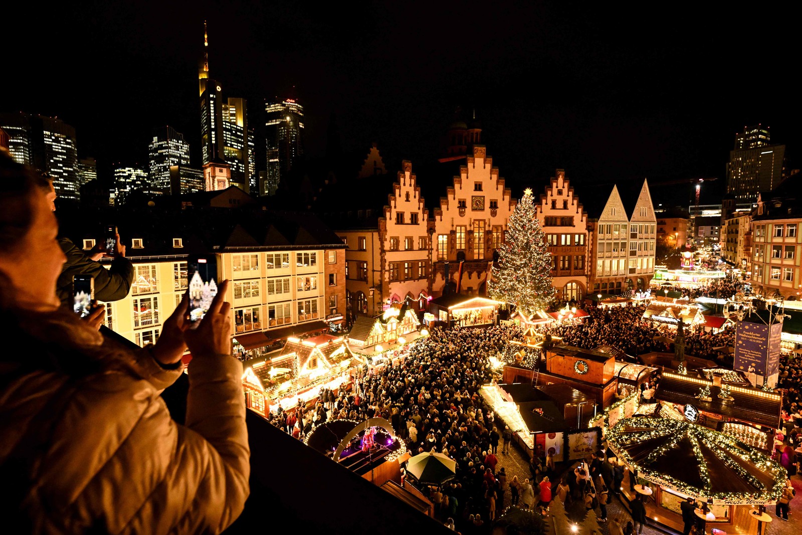 Cidade de Frankfurt, na Alemanha — Foto: Kirill KUDRYAVTSEV / AFP