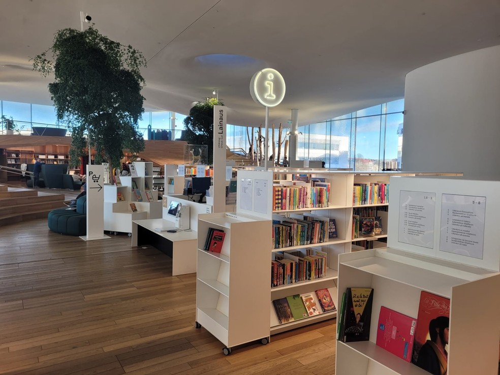 Oodi Library, a biblioteca central de Helsinque — Foto: Ana Flávia Pilar/Agência O GLOBO