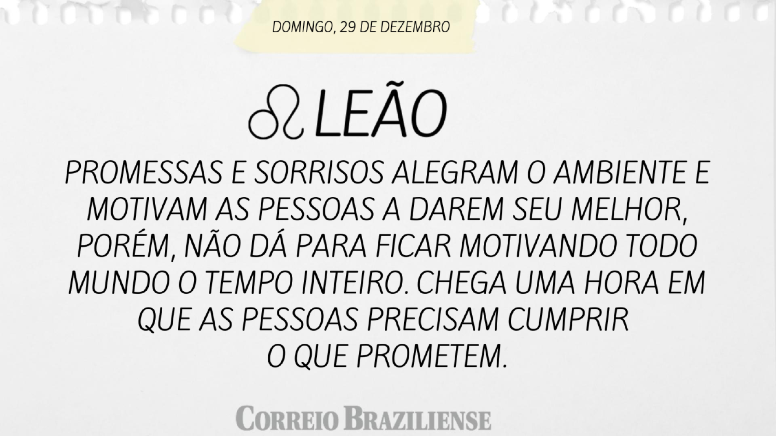 LEÃO | 29 DE DEZEMBRO