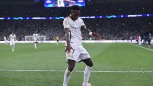 Imagem do artigo: Baila Vini! Vinicius Junior, do Real Madrid, dançou sua própria música em 2024