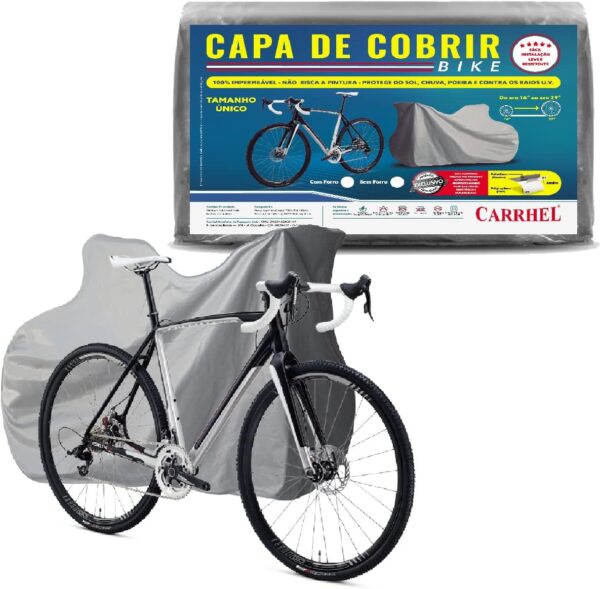 Capa para cobrir Bicicleta 100% Forrada e impermeavel - Tamanho universal