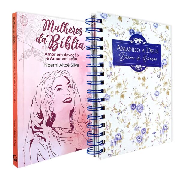 Kit 2 Livros | Mulheres da Bíblia + Diário de Oração Amando a Deus - Minha Alma | Capa Dura Espiral