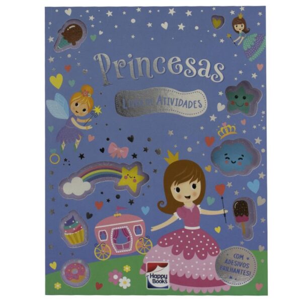 Meu Livro de Adesivos Brilhantes: Princesas