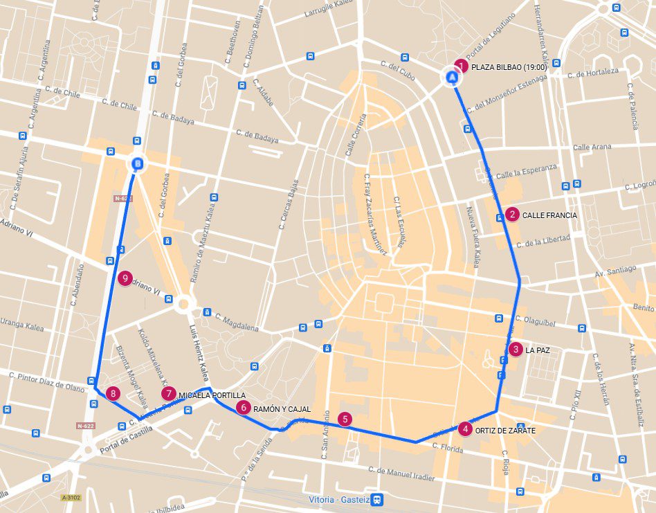 Tour do desfile dos Três Reis Magos em Vitória-Gasteiz 2025