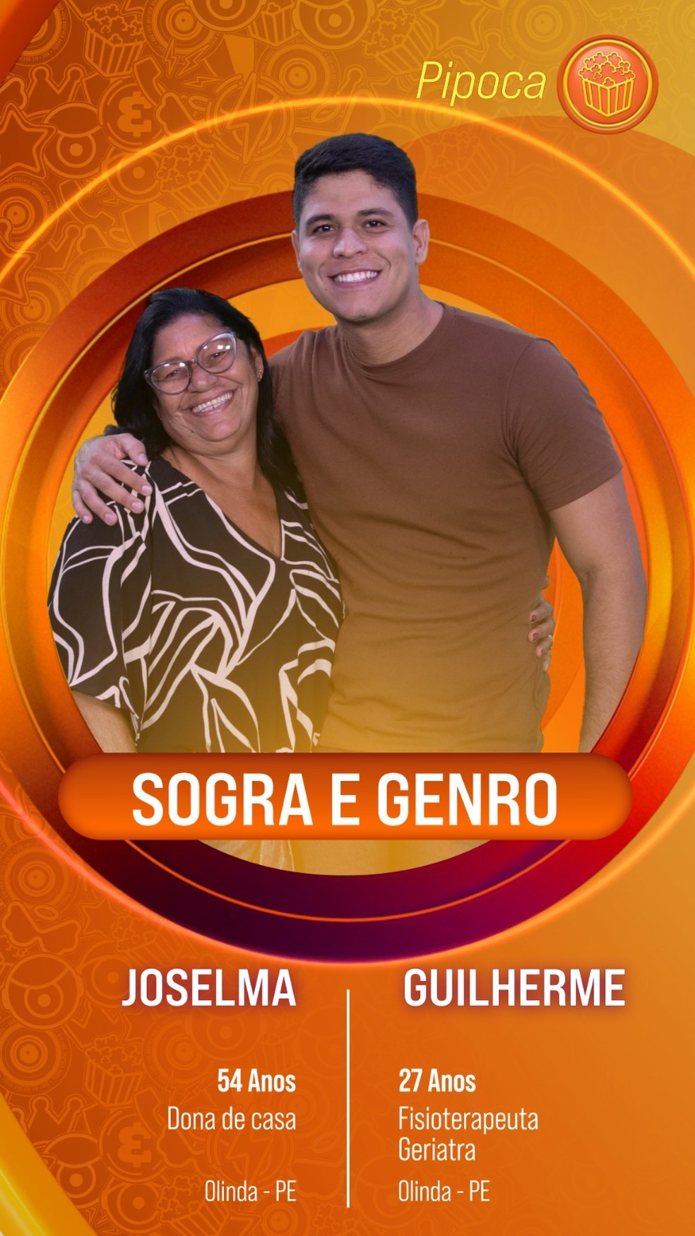 Veja a lista de todos os participantes da edição 11 Joselma e Guilherme: sogra e genro no BBB — Foto: Divulgação