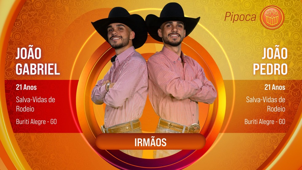 Veja a lista de todos os participantes da edição 5 João Gabriel e João Pedro: gêmeos no BBB 25 — Foto: TV Globo