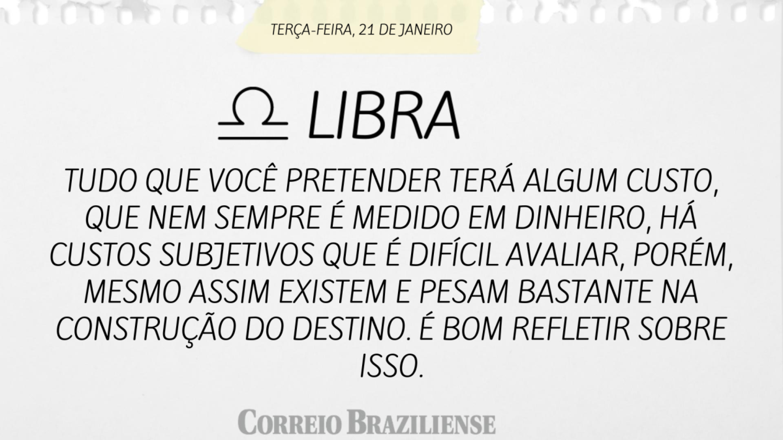 Libra | 21 de janeiro de 2025