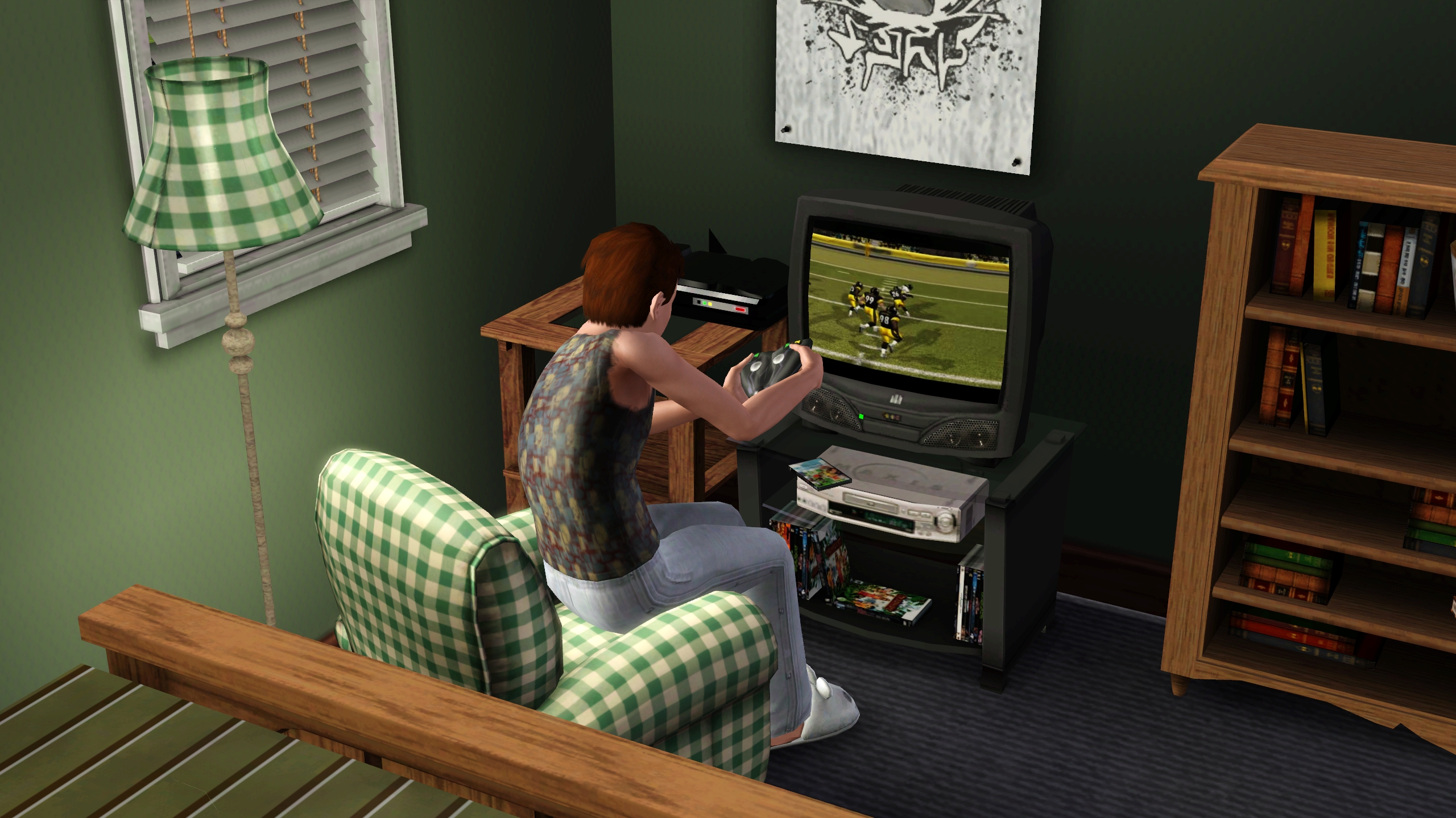 The Sims 3 - Um Sim joga videogame na TV