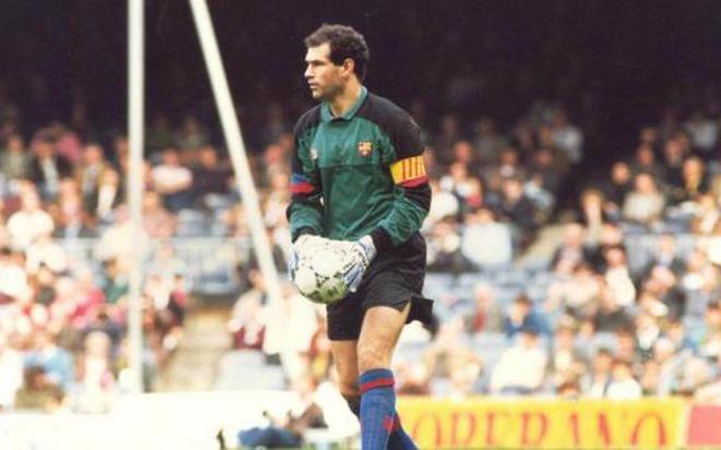 Andoni Zubizarreta deixou o FC Barcelona para assinar pelo Valencia CF no verão de 1994 (Foto: FC Barcelona).