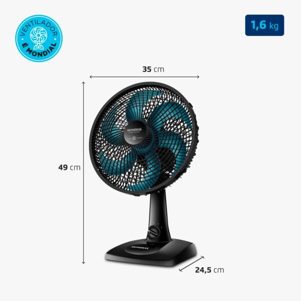 Ventilador de Mesa Mondial 110V, 30cm, 6 pás, Super Power - VSP-30-AP - Image 7