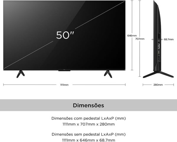 TCL LED SMART TV 50” P755 4K UHD GOOGLE TV - Image 6