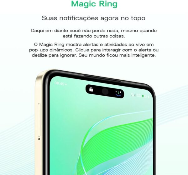 Smartphone INFINIX SMART 8 Pro, 256GB, 4GB RAM, 5000mAh, Câmera Dupla 50MP Ring Flashlight e Selfie 8MP, Tela Magic Ring 6.6" 90Hz, 5000mAh, Preto. - Image 6