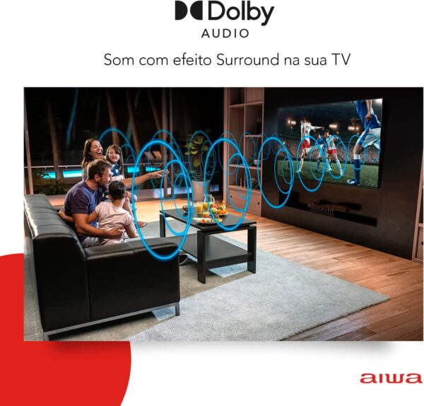 Smart TV Aiwa 43”, Android, Full HD, Borda Ultrafina, HDR10, Dolby Áudio - AWS-TV-43-BL-02-A - Image 3