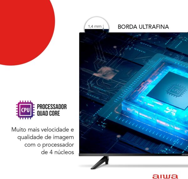 Smart TV Aiwa 43”, Android, Full HD, Borda Ultrafina, HDR10, Dolby Áudio - AWS-TV-43-BL-02-A - Image 7