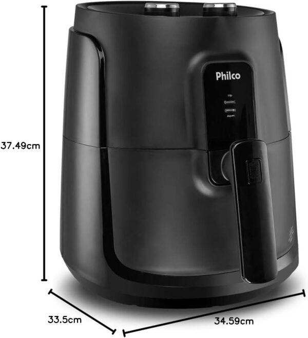 Fritadeira Air Fryer Gourmet Philco 4,4 Litros 1500w Preto Pfr15pg - 127v - Image 6