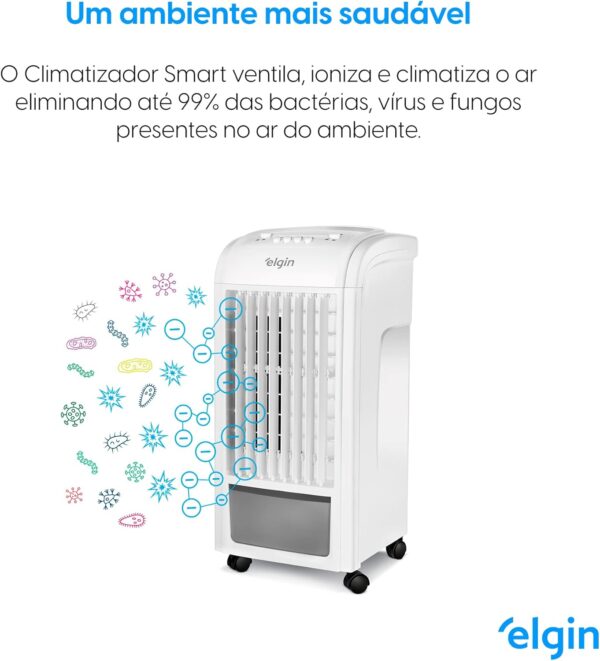 Climatizador de Ar Portátil Smart 3 em 1, Elgin, Branco, 3.5 Litros 110V - Climatiza, ventila e ioniza o ar - Image 5