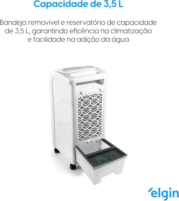 Climatizador de Ar Portátil Smart 3 em 1, Elgin, Branco, 3.5 Litros 110V - Climatiza, ventila e ioniza o ar - Image 6