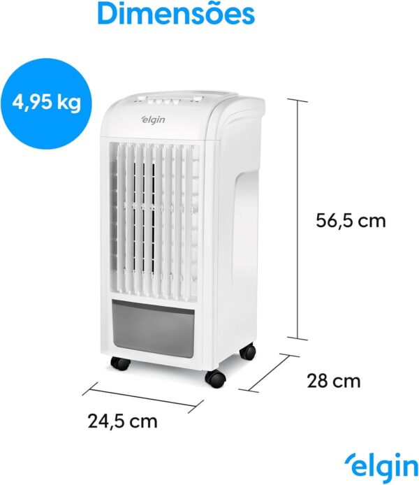 Climatizador de Ar Portátil Smart 3 em 1, Elgin, Branco, 3.5 Litros 110V - Climatiza, ventila e ioniza o ar - Image 7