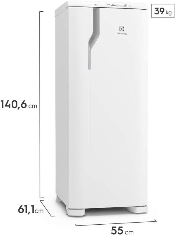 Refrigerador 240L 1 Porta Classe A 110 Volts, Branco, Electrolux - Image 2