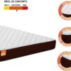 Colchão Molas Qatar Marrom/Branco - Suporta até 200kg Por Pessoa (Casal) - Image 3