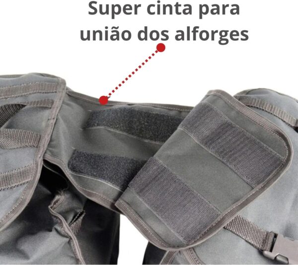 Bolsa Alforge Lateral 60l Novo Para Moto + Capa Chuva - Image 6