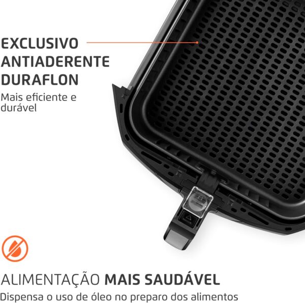 Fritadeira Sem Óleo Air Fryer 8L, Mondial, Preto/Inox, 1900W, 110V - AFN-80-BI - Image 7