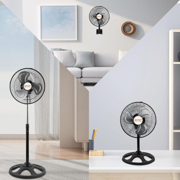 BEMMY Ventilador de Coluna 3 em 1, 28cm 127V 3 velocidades Ventilador Pequeno,Ventiladores com Pedestal - Image 7