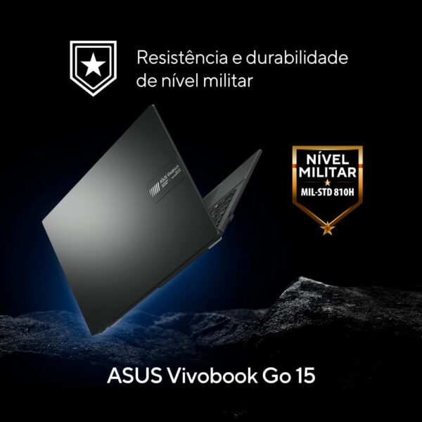 Notebook ASUS Vivobook Go 15 E1504FA AMD Ryzen 5 7520U 8GB Ram 1TB SSD Linux KeepOS Tela 15,6"" FHD Black - NJ1289 - Image 8