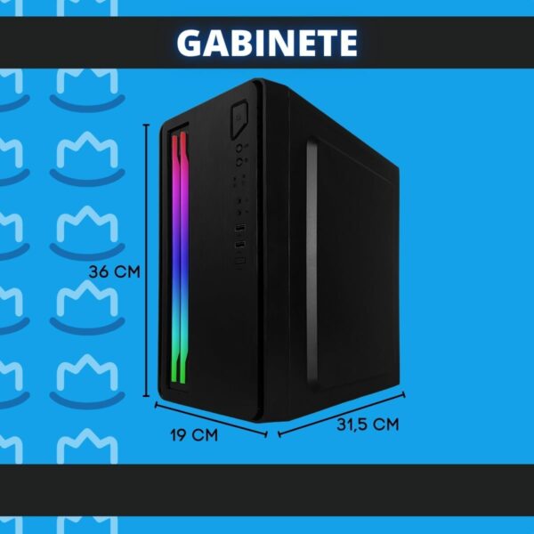 Computador Gamer Completo Xblue TECH Intel Core I5 8gb Ram Ssd 120gb Placa De Vídeo Gt730 4gb Com Monitor 20" e Kit Gamer Headset Teclado Mouse Pad Gabinete Rgb (Desktop 1) - Image 3