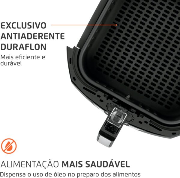 Fritadeira Sem Óleo Air Fryer 6L, Mondial, Preto/Inox, 1900W, 110V - AFN-60-BI - Image 6