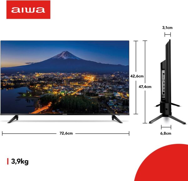 Smart TV Aiwa 32”, Android, HD, Borda Ultrafina, HDR10, Dolby Áudio - AWS-TV-32-BL-02-A - Image 10