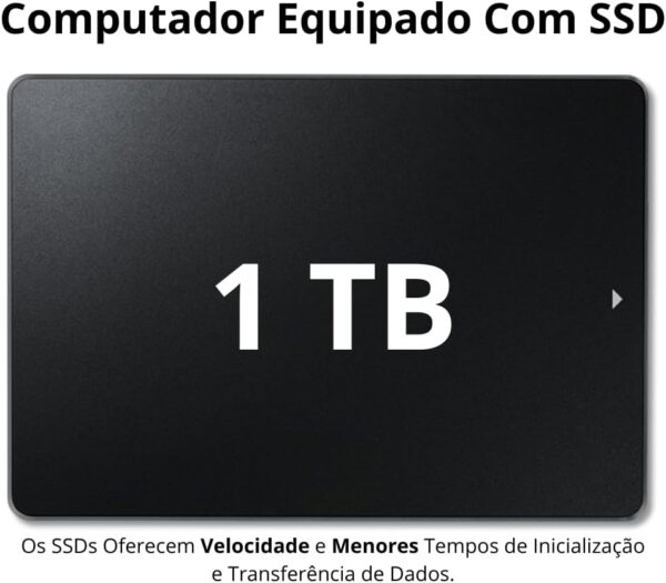 PC Gamer Completo, Intel Core i5, Placa de Vídeo GeForce GTX 1650 4GB, SSD 1TB, Memória RAM 16GB DDR3, Fonte 500W, Monitor 23" 75Hz, Wi-Fi - Image 4