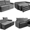 Sofá Sem Caixa Retrátil Baú 1,80m Cama Inbox Secret Suede Velusoft Cinza - Image 3