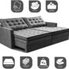 Sofá Sem Caixa Retrátil Baú 1,80m Cama Inbox Secret Suede Velusoft Cinza - Image 4